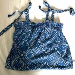 Old Navy Blue Bandana Print Camisole